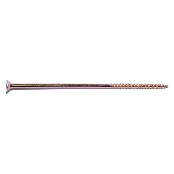 Saberdrive 6 in, Torx Drive, Flat Head Wood Screw, Zinc Yellow Steel, 25 PK 09296 - main